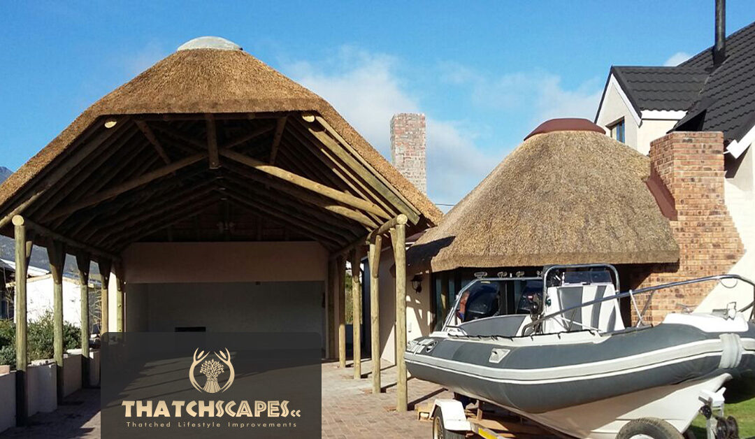 Thatchscapes designs covered area for Client’s boat